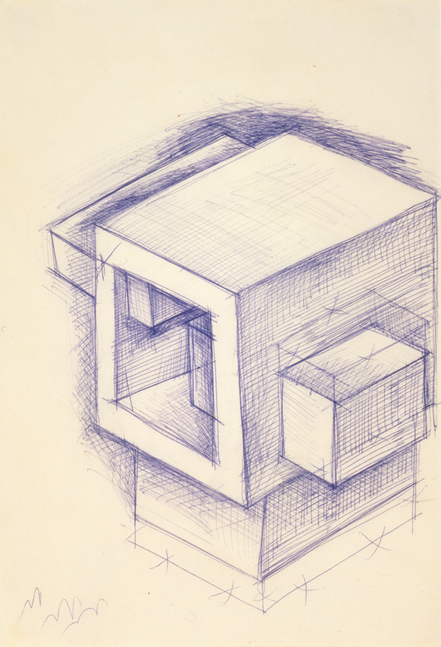 Untitled, 1962
Ink on paper
9 3/16 &amp;times; 6 1/4 in. (23.3 &amp;times; 15.9 cm)