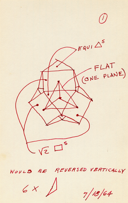 Untitled, 1964
Ink on cardstock
8 &amp;times; 5 in. (20.3 &amp;times; 12.7 cm)