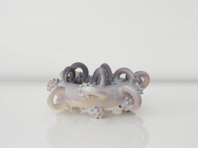 EVA ZETHRAEUS

Lavender Helix Cluster, 2026

Glazed porcelain

6.75&amp;quot; H x 16&amp;quot; Dia.