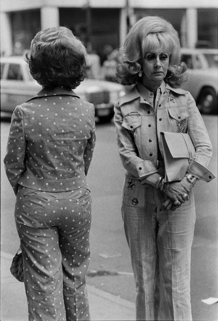 Louis Stettner
Women from Texas, Fifth Avenue, New York, 1975, printed 1975&amp;nbsp;
Signed in pencil on verso
Vintage gelatin silver print
20 x 16 in. matted to 24 x 20 in.
Photo: Copyright The Artist&amp;nbsp;
Courtesy of Hulett Collection