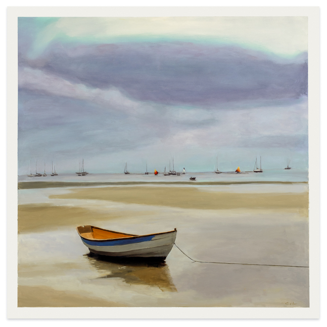 Stephen Coyle Waiting, 2023 alkyd on panel 36 x 36 in.