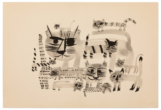 Yasuhide Kobashi Untitled Drawing XVI, c. 1965 ink on paper 6 1/2 x 9 1/2 in.