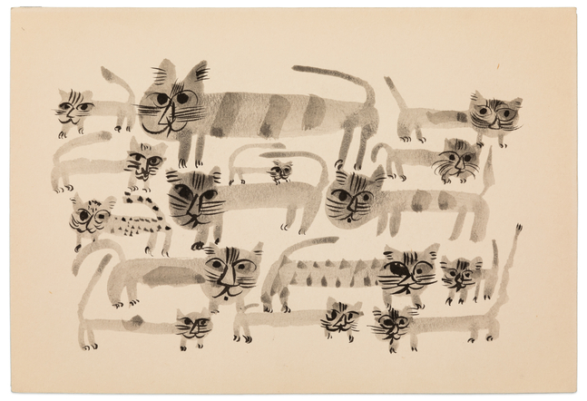 Yasuhide Kobashi Untitled Drawing XIII, c. 1965 ink on paper 6 1/2 x 9 1/2 in.