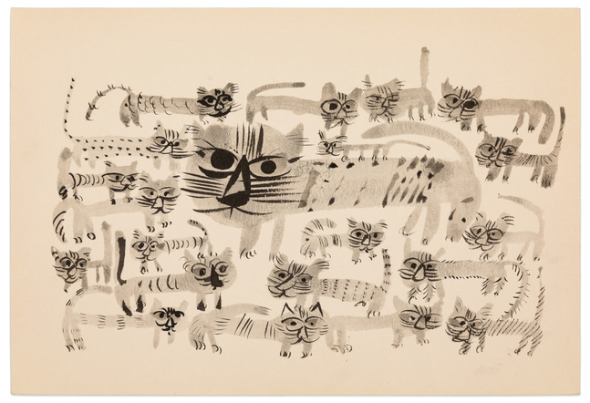 Yasuhide Kobashi Untitled Drawing X, c. 1965 ink on paper 6 1/2 x 9 1/2 in.