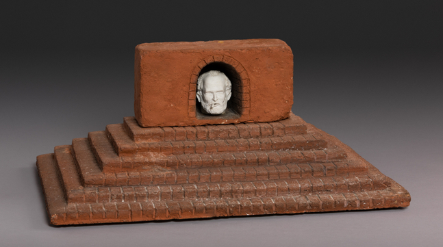 Robert Arneson Memorial for Bob, 1972 terra cotta and ceramic 8 x 19 x 14 in.