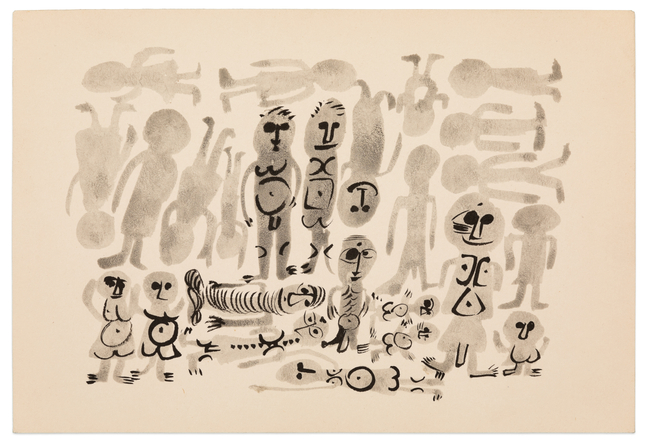 Yasuhide Kobashi Untitled Drawing VII, c. 1965 ink on paper 6 1/2 x 9 1/2 in.