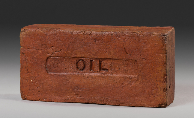 Robert Arneson Oil Brick, 1969 ceramic 4 1/4 x 8 3/4 x 2 3/4 in.