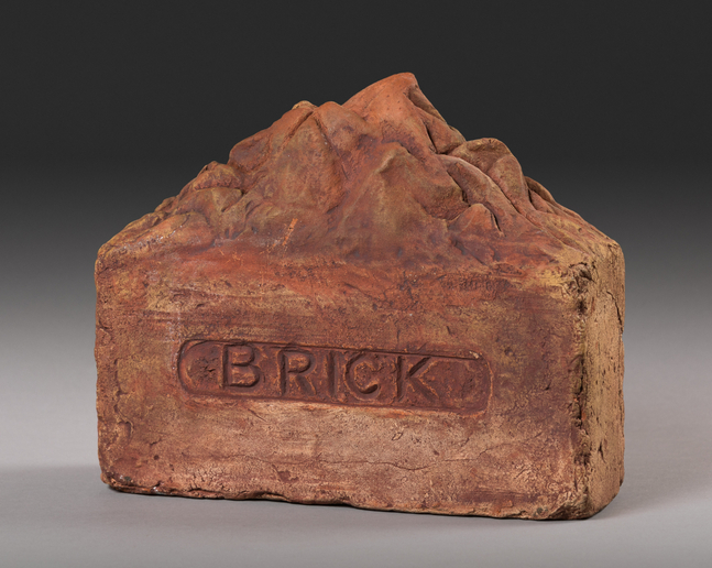 Robert Arneson Mountain Brick, 1969 ceramic 7 3/4 x 8 3/4 x 2 7/8 in.
