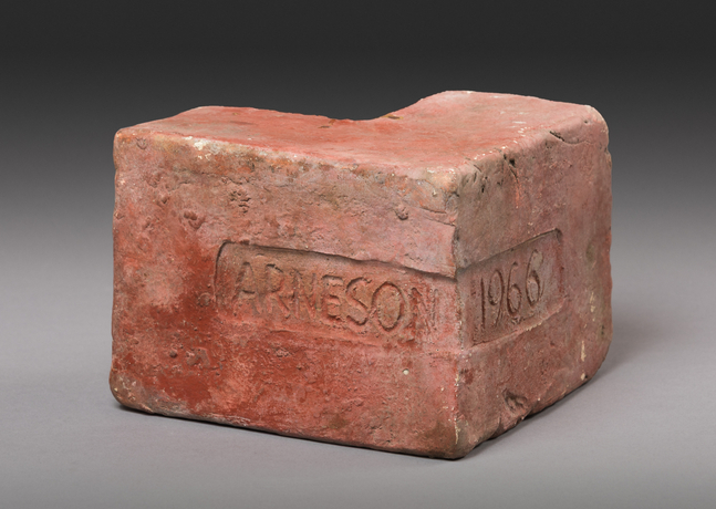 Robert Arneson Brick, 1966 ceramic 4 1/2 x 8 1/2 x 6 1/2 in.