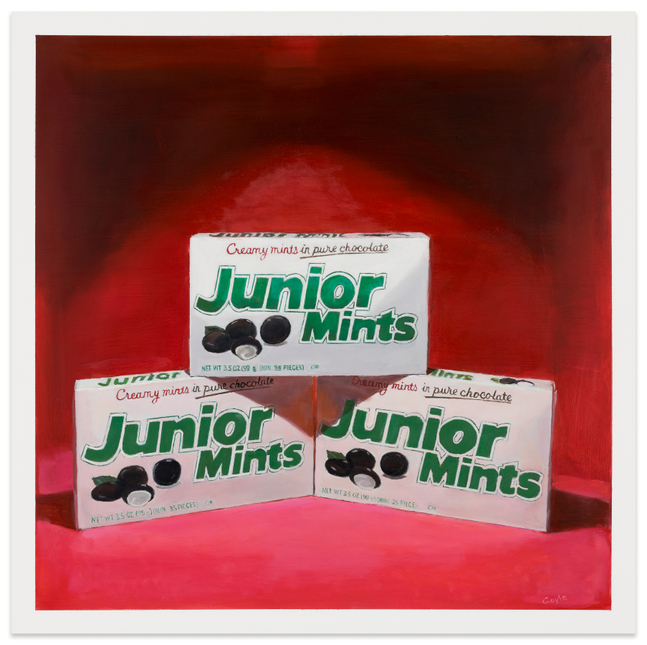 Stephen Coyle Junior Mints, 2025 alkyd on panel 24 x 24 in.