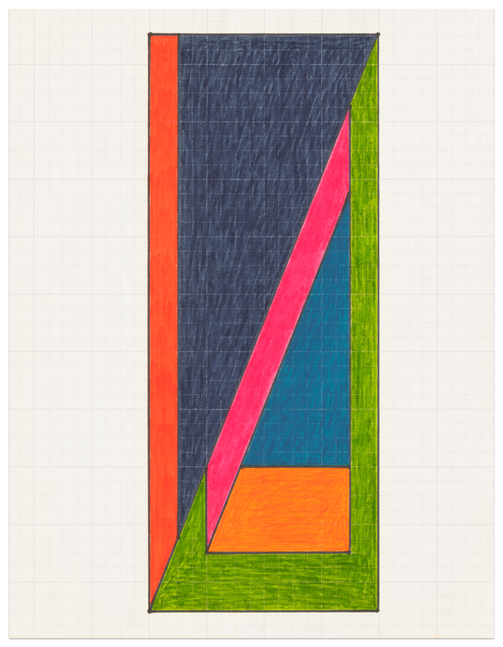 Leo Valledor Untitled Drawing, c. 1981 marker on graph paper 11 x 8 1/2 in.