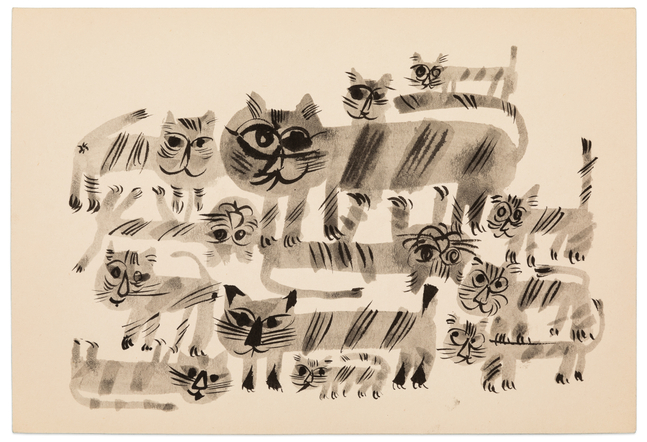 Yasuhide Kobashi Untitled Drawing XI, c. 1965 ink on paper 6 1/2 x 9 1/2 in.