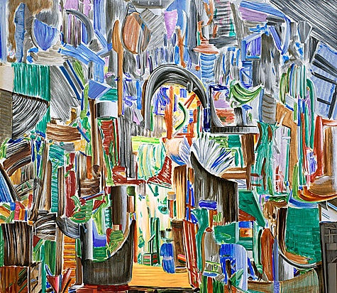 Stage Setting for the Opera Blue Note