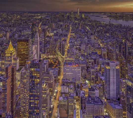 Night Falls Down Fifth Avenue, 2021