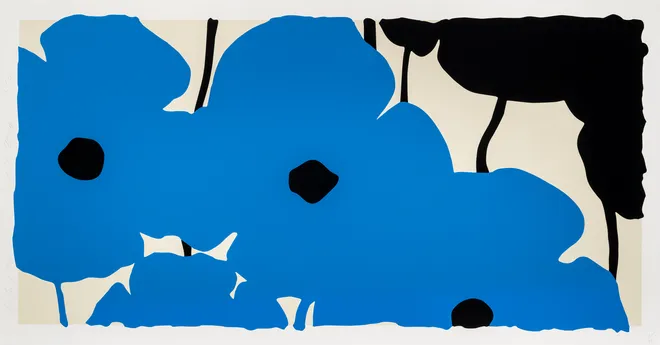 Donald Sultan, Blues and Blacks, August 20, 2020