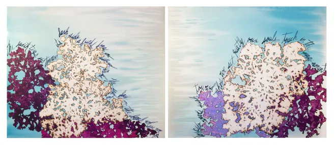 Mira Lehr, Geodesic 1 & 2, 2021