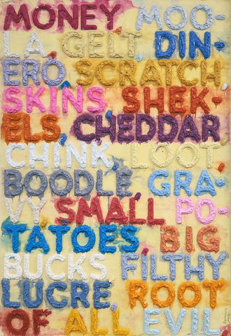 Mel Bochner, Money, 2023