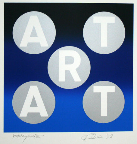 Robert Indiana, ART, Rainbow/Silver IV, 2013