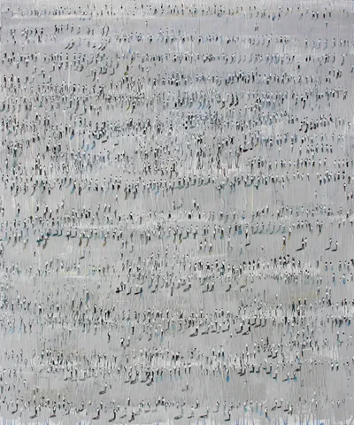 Thomas Hartmann, Menschen am Strand (People at the Beach), 2014