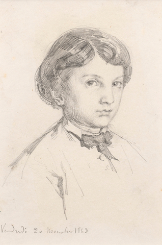 Alexandre-Louis Leloir, Portrait of Maurice Leloir (1853-1940), the artist's younger brother