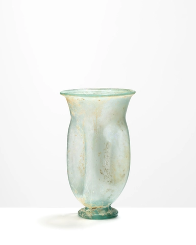 Roman beaker with indented sides, 2nd-3rd century AD