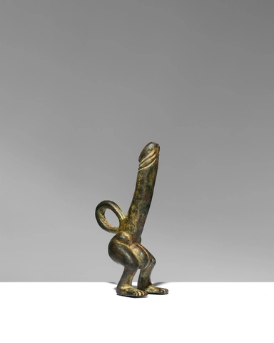 Roman pendant in the form of a legged phallus, 1st-2nd century AD