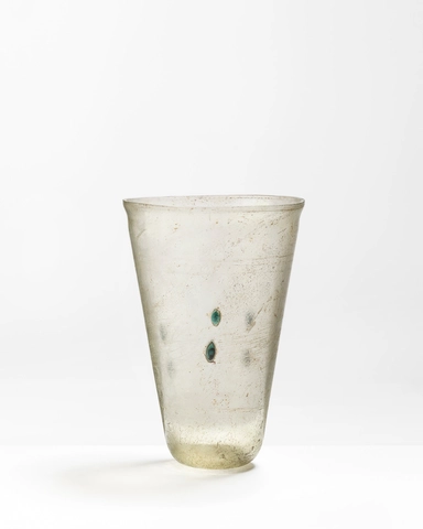Roman beaker with applied decoration, c.3rd-6th century AD