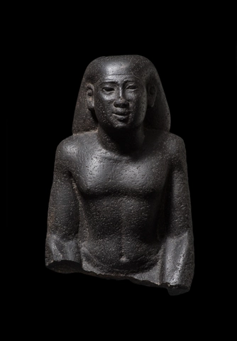 Egyptian bust of Djed-Hor-Iuf-Ankh, Late Dynastic Period, Saite Period, 26th Dynasty, c.664-525 BC