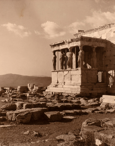 Elly Sougioultzoglou-Seraidari, called 'Nelly's', The Caryatids, Erectheum, Acropolis, c.1930