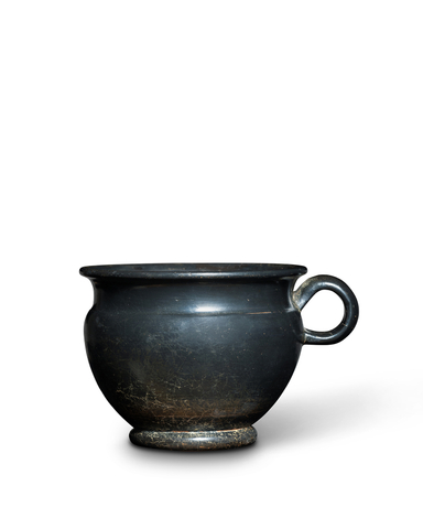 Greek black-glaze single-handled cup, Athens, 5th century BC