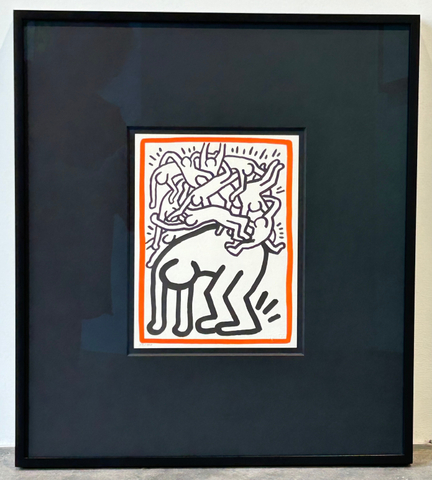 Keith Haring, Fight AIDS Worldwide , 1990