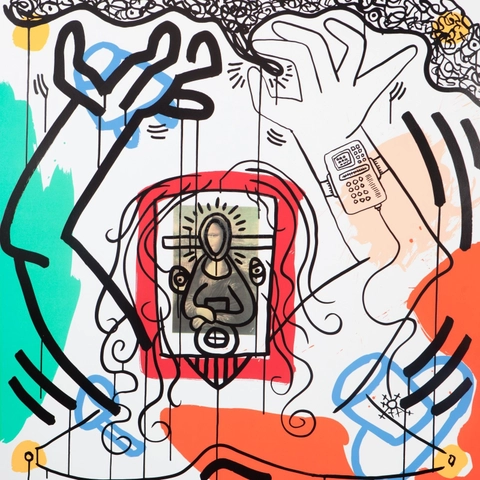 Keith Haring, Apocalypse Number 6 *SOLD*, 1988