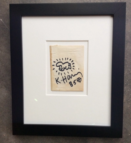 Keith Haring, Untitled (Radiant Baby) original drawing, 1985