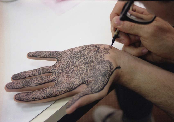 Keith Haring, Untitled (HAND drawing) *SOLD*, 1987