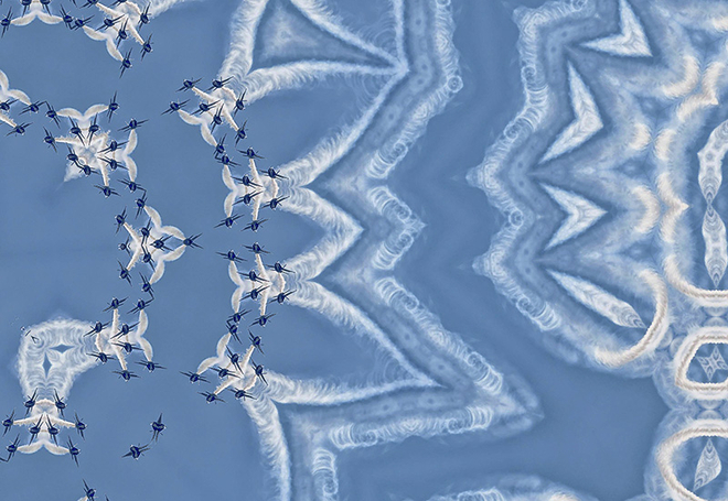 Sanaz Mazinani, Not Elsewhere (Scroll #7), 2017