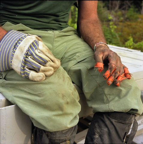 Sarah Anne Johnson, Orange Duct Tape, 2003