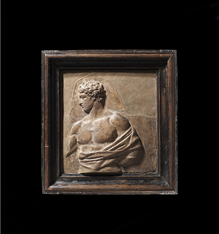 Roman relief fragment depicting Theseus , 1st century AD