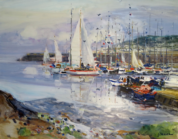 Gaston Sebire, Voiliers aux havre