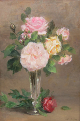 Achilles Theodore Cesbron, Roses in a vase