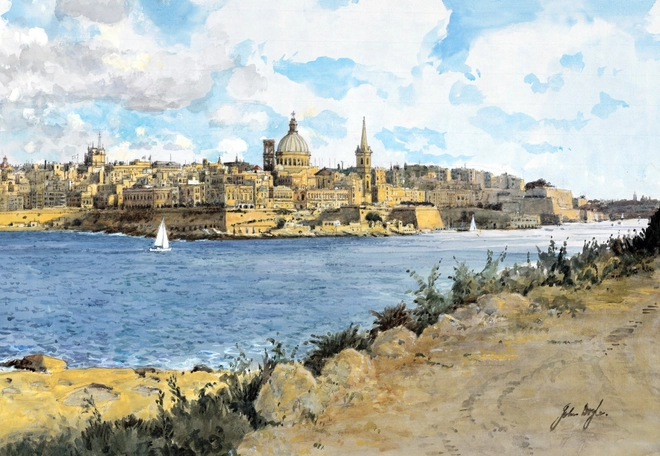 John Doyle, Valetta from Dragut Point