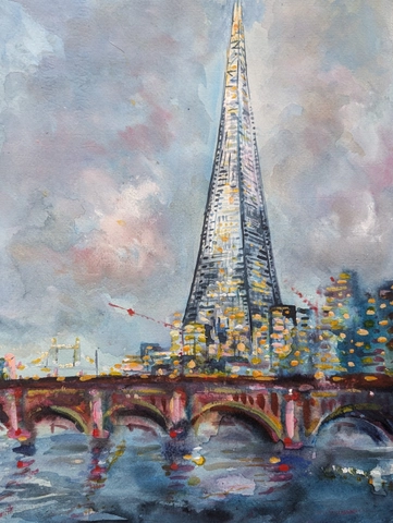 Neil Pittaway, The Shard from the Thames