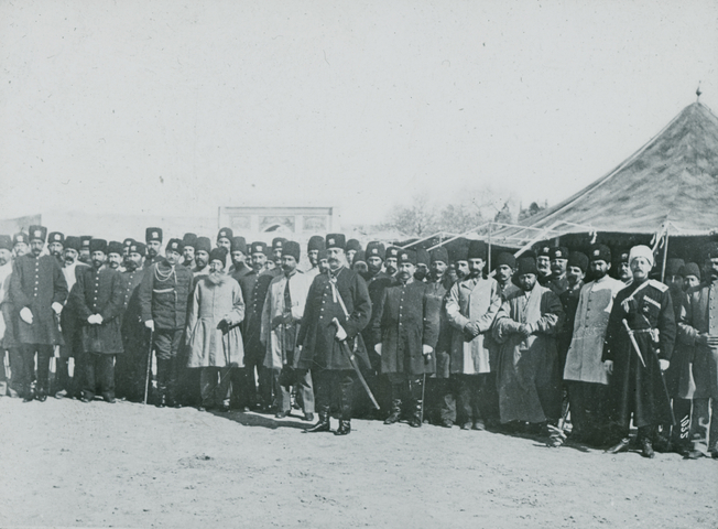 Antoin Sevruguin, Shah and his court, Tehran, Late 19th Century