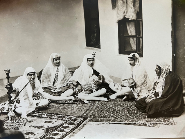 Antoin Sevruguin, A group of seated women with young children, Late 19th Century or early 20th Century