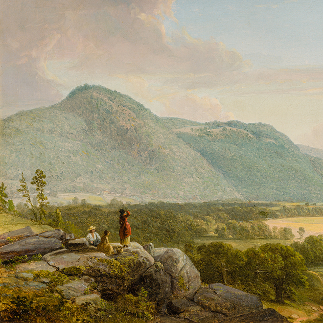 ASHER BROWN DURAND (1796–1886), "Dover Plains, Dutchess County, New York," about 1848. Oil on canvas, 19 x 21 1/2 in. (detail).