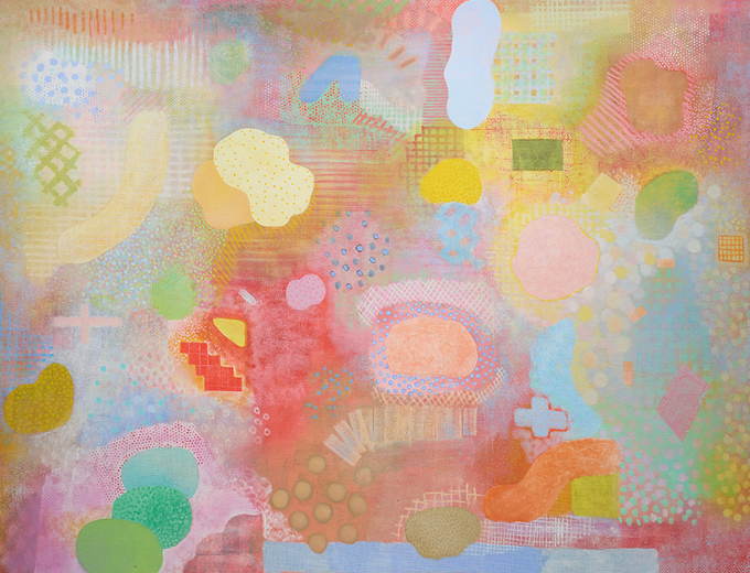 Robert Natkin, The Beloved (Field Mouse), 1969-1971, acrylic on canvas, 96 x 120 inches, 243.8 x 304.8 cm