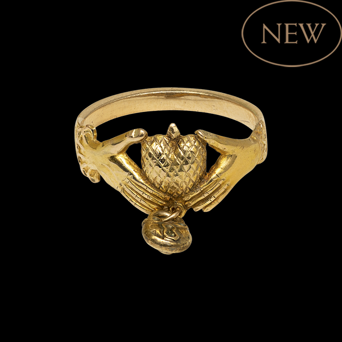 Love Ring with Padlock Pendant