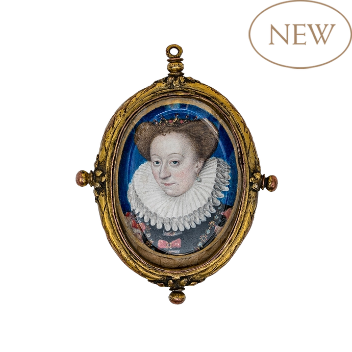 Double-sided Pendant with Portrait Miniature of Fran&ccedil;oise de Daillon, Lady of Malicorne  Attributed to the workshop of Benjamin Foulon (c. 1550-1612)