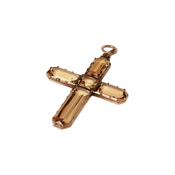 Topaz Cross Pendant