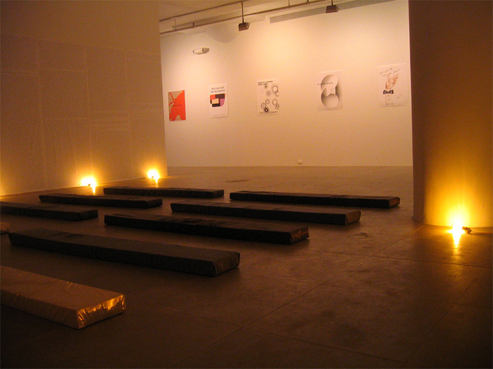 Installation view, Fia Backstr&ouml;m, In Memory of HERD INSTINCT 360&ordm;, Greene Naftali, New York, 2006