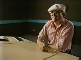 David Hockney using the Quantel Paintbox Graphics System for the BBC